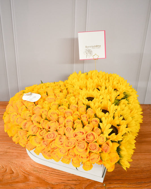 CORAZÓN 3D FULL YELLOW