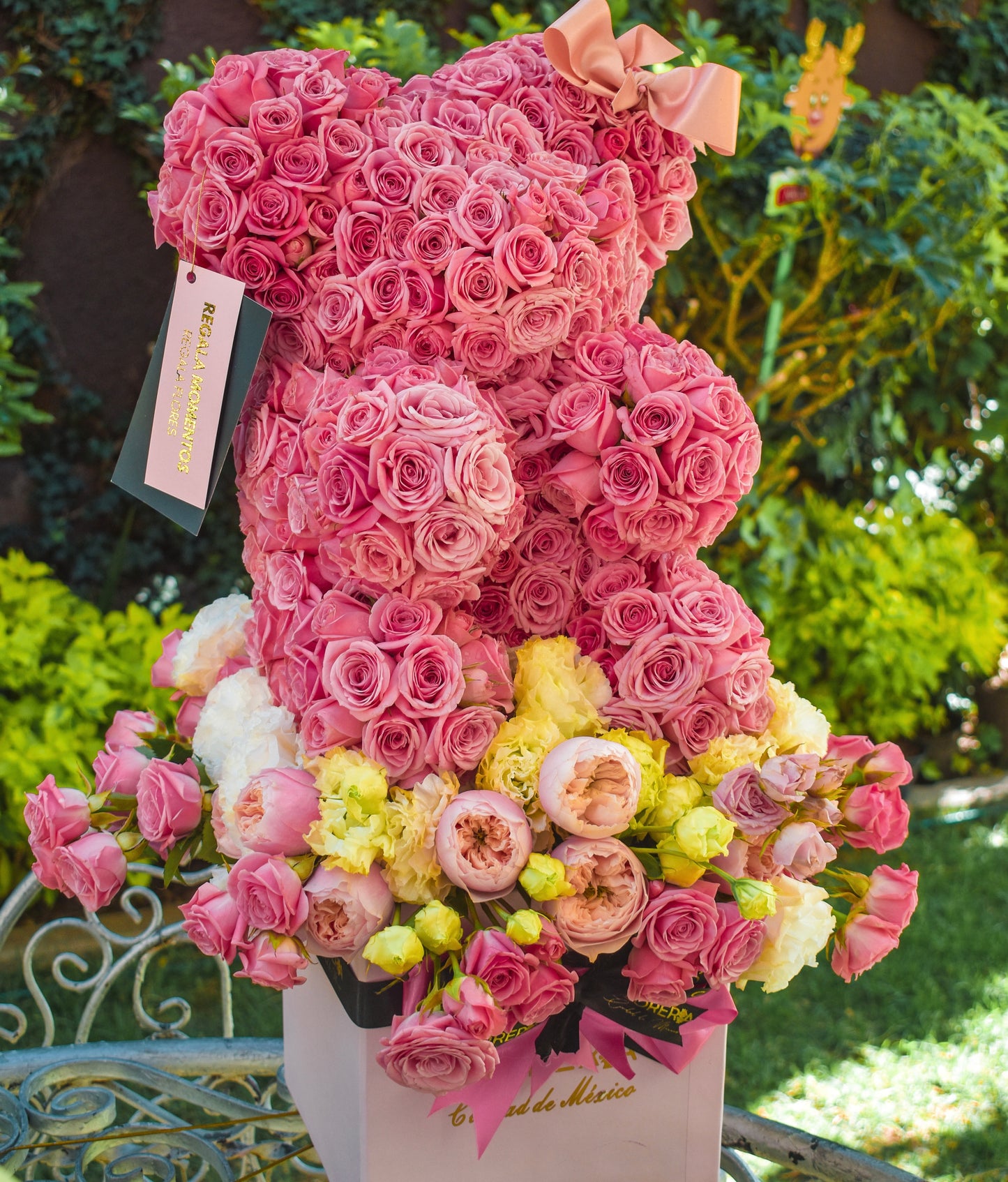 LITTLE TEDDY CON ROSAS INGLESAS