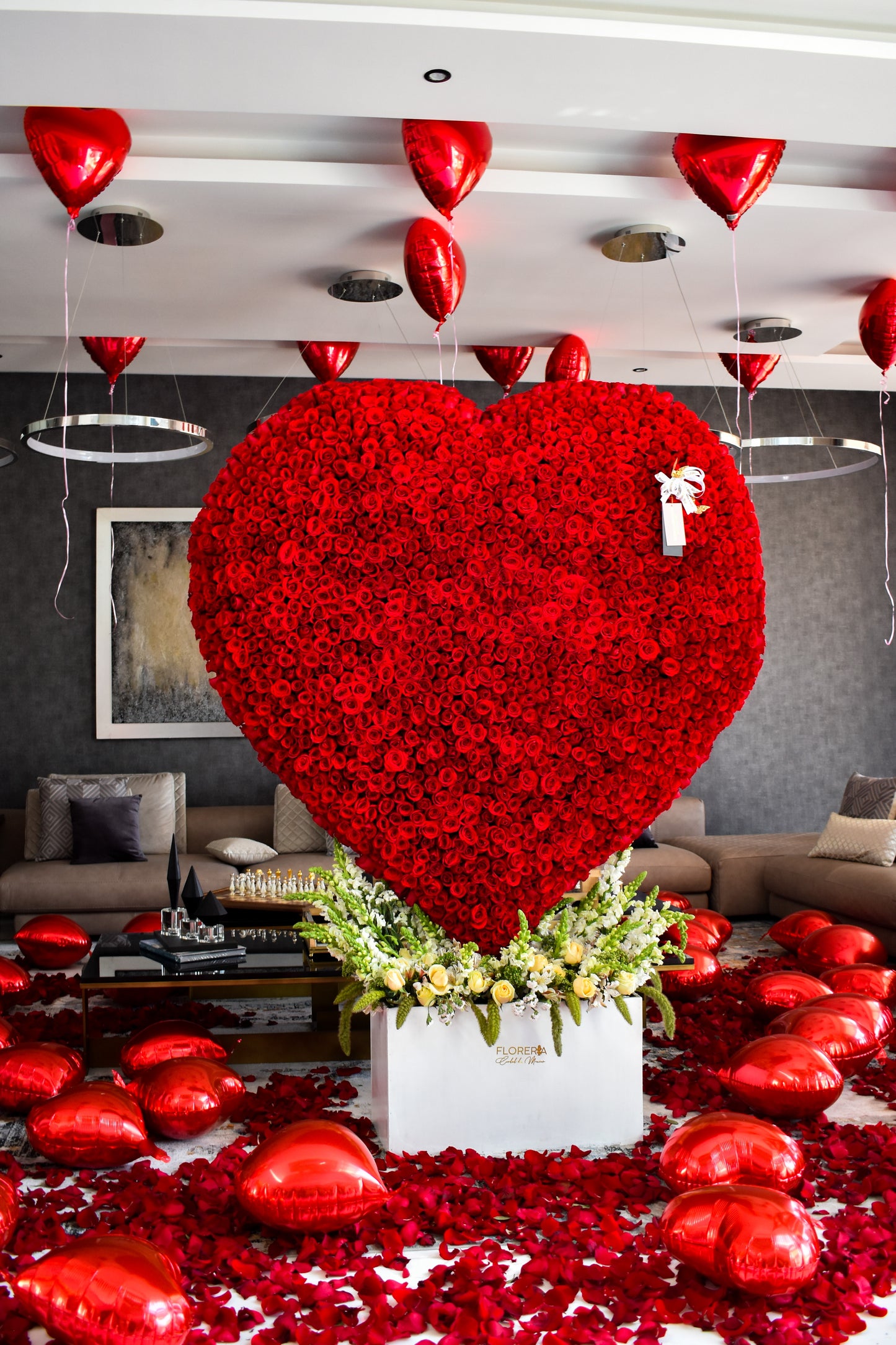 CORAZÓN 1,500 ROSAS
