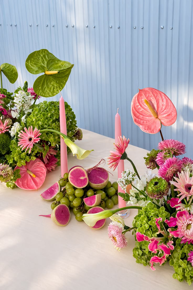 A colorful table