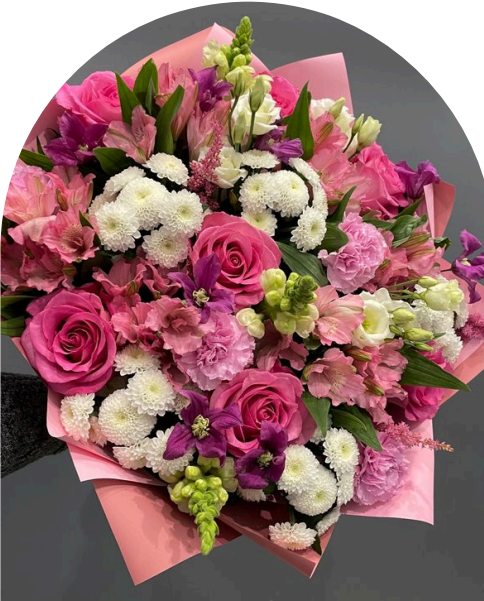 Bouquet shades of pink