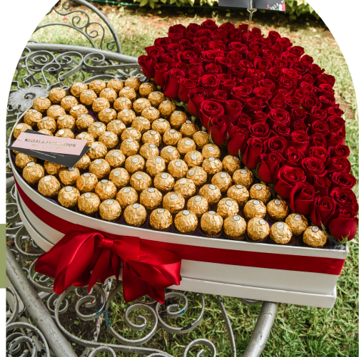 Jumbo heart de ferreros y rosas